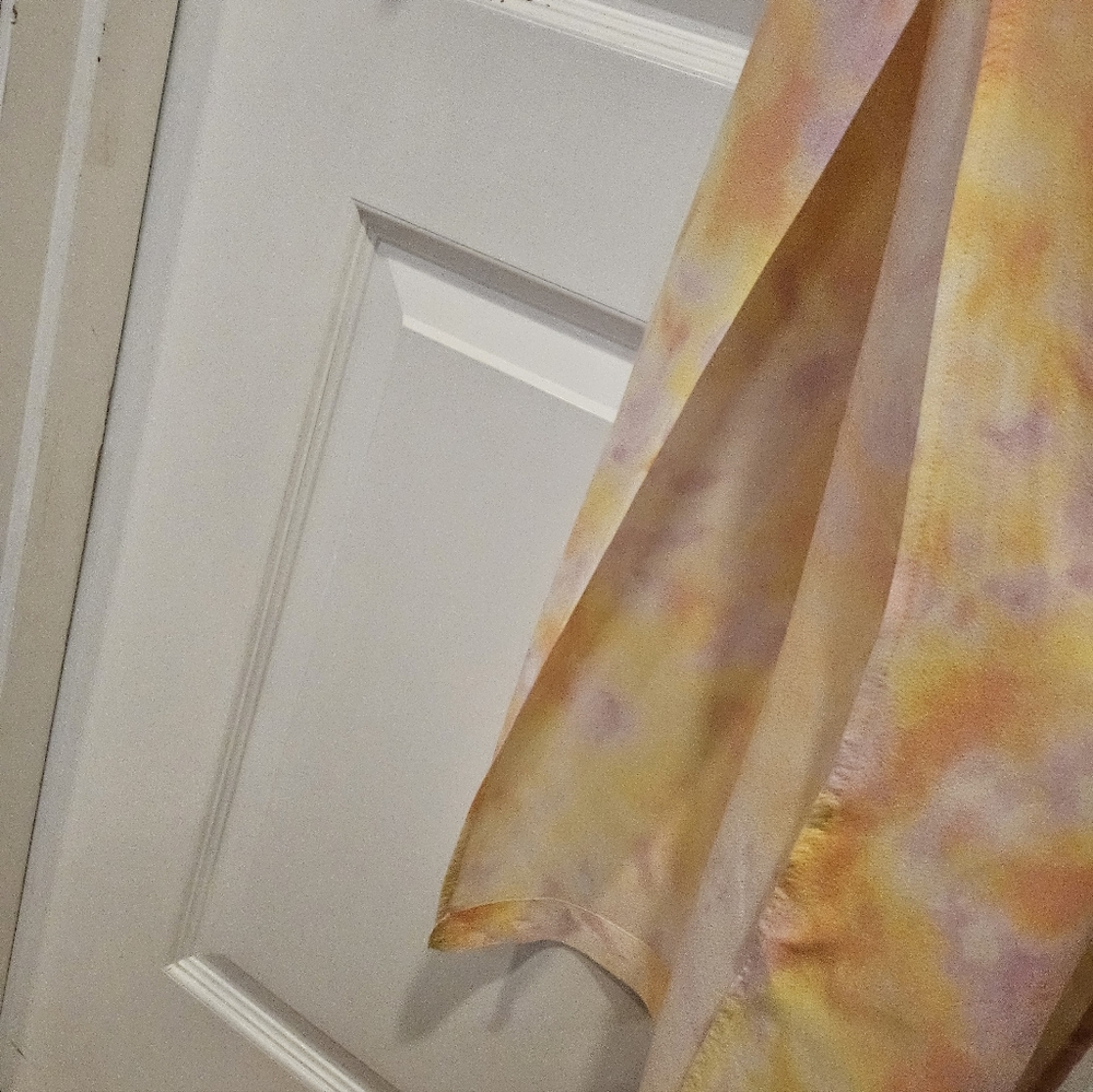 Style & Co Yellow and Pink Tie-Dye Maxi Dress Size M - Picture 6 of 11